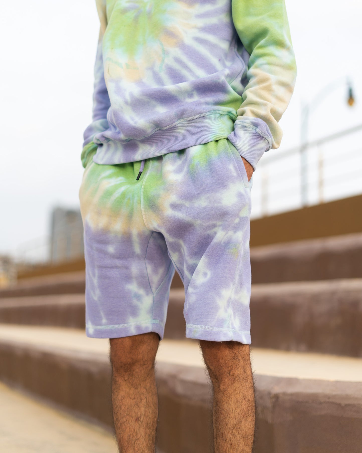 Abstract Tie Dye Shorts