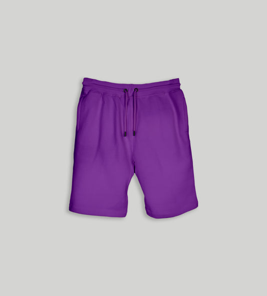 Purple Fleece Shorts