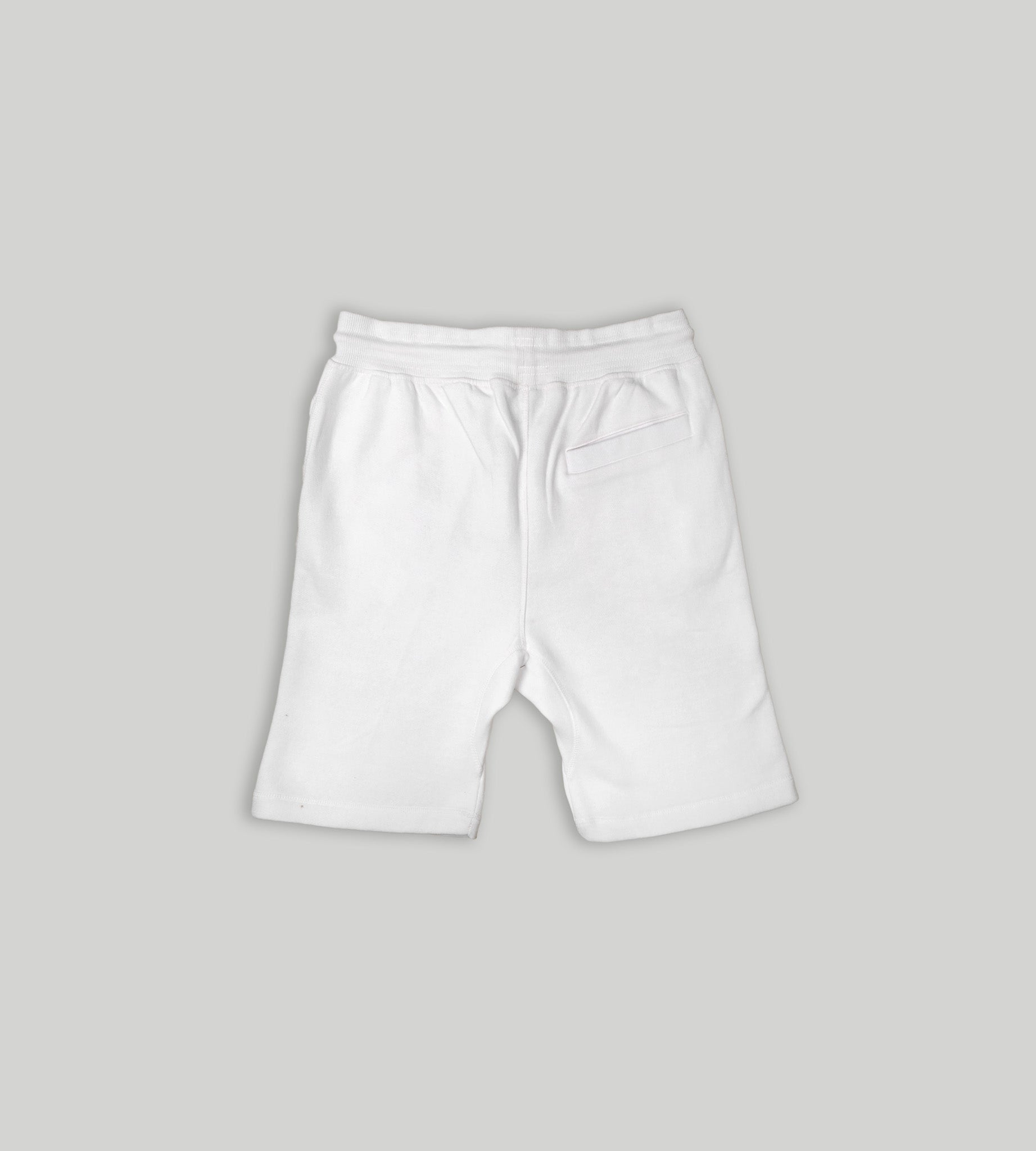 White fleece shorts